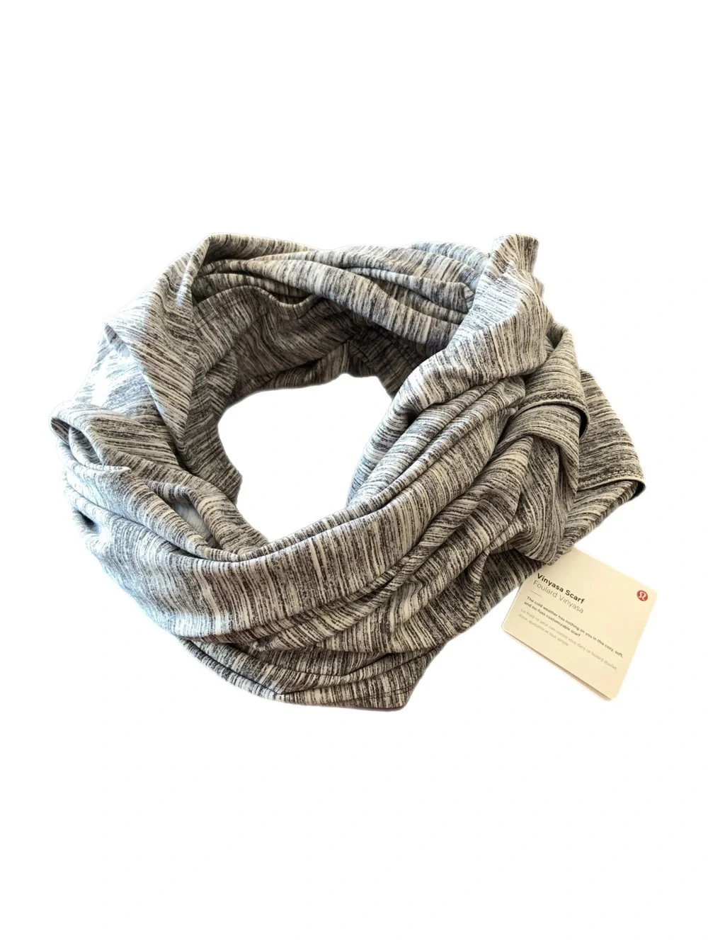 Lululemon Vinyasa Scarf NWT Space Dye Camo Black/White
